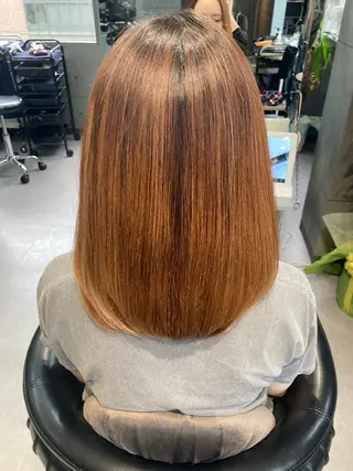 ミディアム 髪質改善☺︎縮毛矯正 ふじい まりんのヘアスタイル