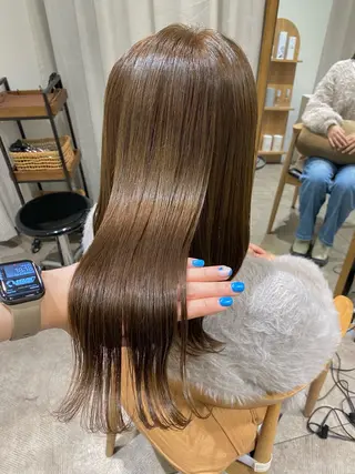 ロング カラー 透明感カラー/韓国 ヘア🩶yuri🩵のヘアスタイル