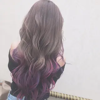 ロング カラー cyan SANAMIのヘアスタイル