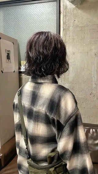 カラー パーマ ショート/パーマ /muku サリのヘアスタイル