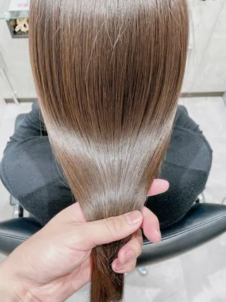 ロング カラー ドライ カット✂️髪質改善のヘアスタイル