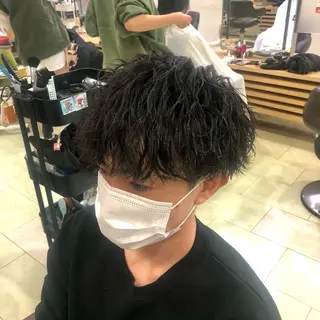 パーマ メンズ メンズ特化 古賀陸斗のヘアスタイル
