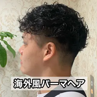 ショート パーマ メンズ メンズパーマ&メンズ 縮毛矯正/平野/渋谷のヘアスタイル