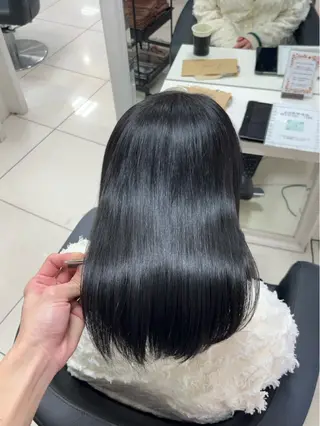 ロング パーマ 縮毛矯正指名No.1 艶カラー/SHIMAのヘアスタイル