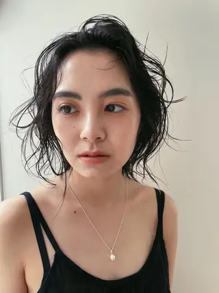 ミディアム パーマ 垢抜けボブ/SAHO /OAK溝の口のヘアスタイル