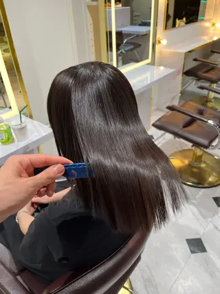 ミディアム 髪質改善･縮毛矯正 特化･ユウシンのヘアスタイル