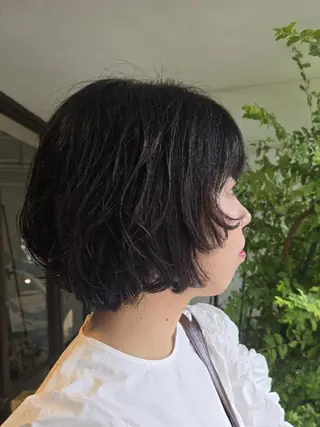 ショート パーマ 韓国好き🇰🇷 美容師MIKUのヘアスタイル