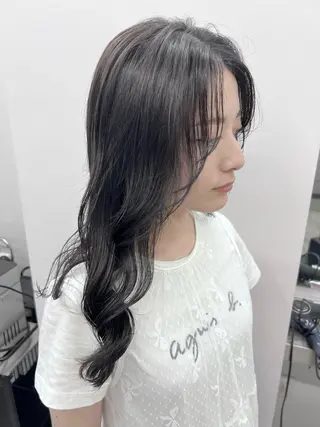 セミロング ベイリコルド　アトリ 店長　宮城一真のヘアスタイル