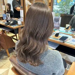 セミロング カラー ヘアアレンジ 吉水 彩乃 /ボブ/艶感カラーのヘアスタイル