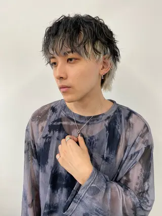 ショート カラー パーマ ヘアアレンジ メンズ メンズ特化酒井翔太 /メンズカット/名駅のヘアスタイル