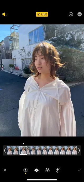 ミディアム カラー パーマ 大石 沙季のヘアスタイル