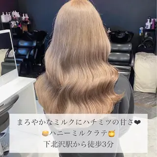 セミロング カラー ダブルカラー特化💍 tiam💍韓国ヘアのヘアスタイル