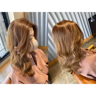 カラー 🐻結んで可愛い hair EMI🐻のヘアスタイル