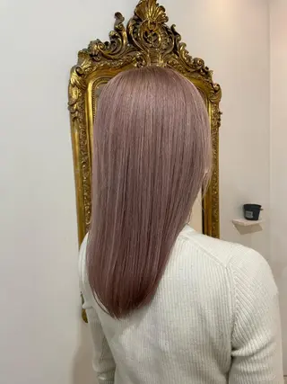 セミロング ダブルカラー/透明感 💈JUNYA💈のヘアスタイル