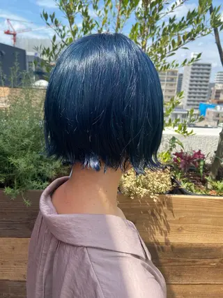 ショート カラー パーマ ヘアアレンジ メンズ キッズ ネイル マツエク・マツパ アイブロウ 久木原 ゆりのヘアスタイル