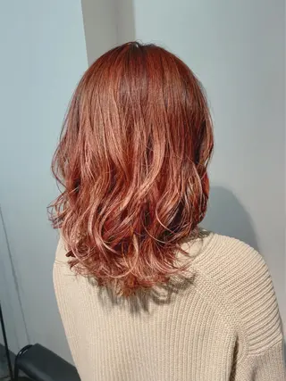 ミディアム カラー ブリーチ縮毛矯正/ デサキ ショウヘイのヘアスタイル