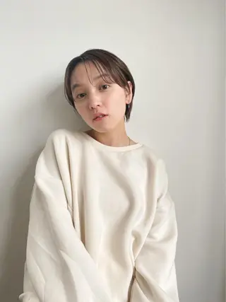 ショート カラー パーマ CEINE【セーヌ】 三軒茶屋のヘアスタイル