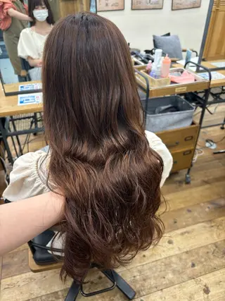 ロング パーマ よこやま なぎさのヘアスタイル