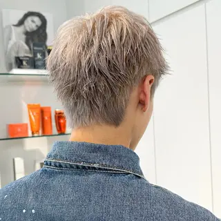 ショート カラー パーマ メンズ 朝楽メンズパーマ 🥇メンズカット吉田のヘアスタイル