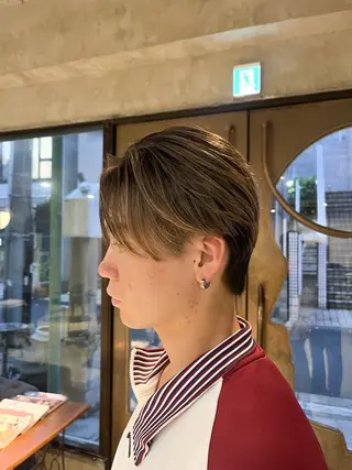 ショート カラー 似合わせベージュ 🍯ayumi🍯のヘアスタイル