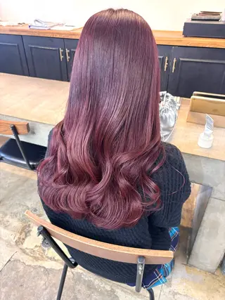 ロング カラー 韓国風レイヤーカット 🍒サンジキ アカリのヘアスタイル