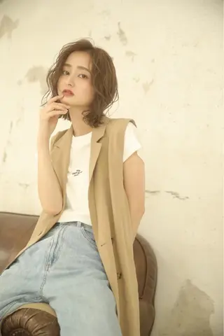 ミディアム 浅井 蓮のヘアスタイル