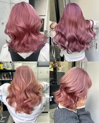 ミディアム 岡留 愛美のヘアスタイル