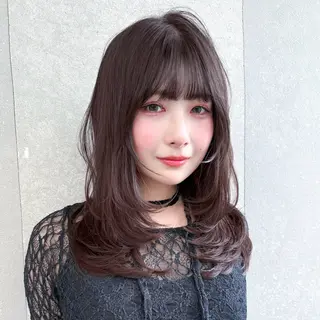 ミディアム 韓国レイヤー／似合わ せ／nazuna🩵のヘアスタイル