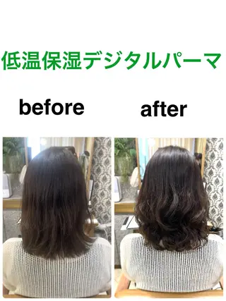 セミロング 阿部 雲母のヘアスタイル