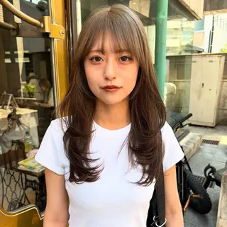 ロング カラー ヘアアレンジ ハイトーン/美髪矯正 🍃大江拓実のヘアスタイル