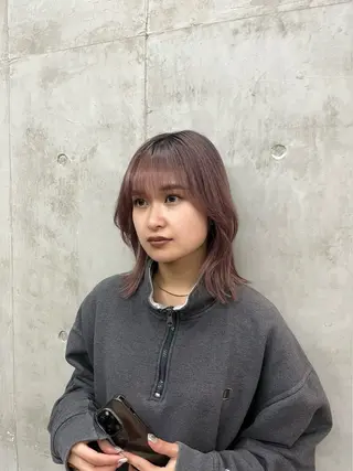 ミディアム 🤎𝐌𝐚𝐨⌇ お悩み解決美容師🤎のヘアスタイル