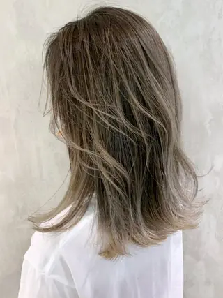 ミディアム カラー パーマ ヘアアレンジ ITbyALBUM 中野店のヘアスタイル