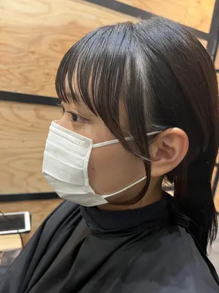 ロング カラー パーマ ヘアアレンジ メンズ キッズ ネイル マツエク・マツパ アイブロウ 久木原 ゆりのヘアスタイル