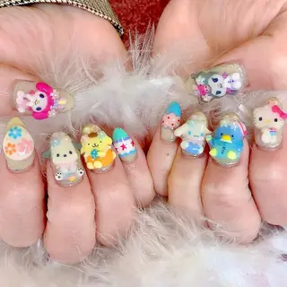 ネイル 3Dアートネイル💗 都築レナのネイルデザイン
