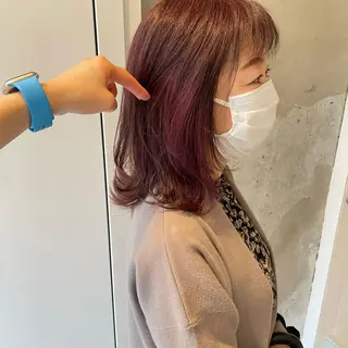 ミディアム 久保田 千尋のヘアスタイル