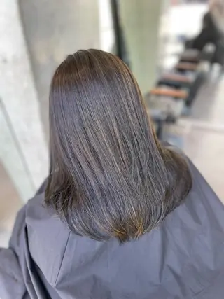 ミディアム カラー 髪質改善/堀江 ケアカラーtoshiのヘアスタイル