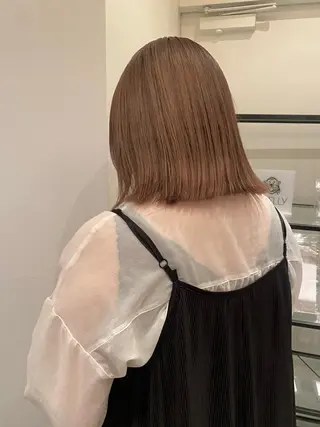 ミディアム riria/ボブ /透明感カラー🎀のヘアスタイル