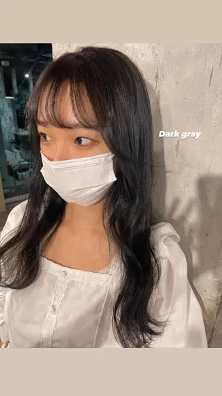 ロング カラー パーマ ヘアアレンジ メンズ キッズ ネイル マツエク・マツパ 透明感カラー・レイヤ ー🎀amika🎀のヘアスタイル