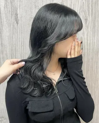 セミロング lafit kaede/韓国ヘアのヘアスタイル
