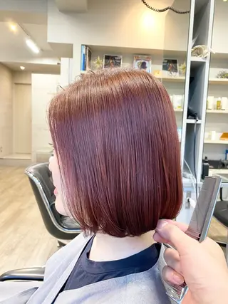 ショート カラー パーマ・レイヤー 髪質改善・TANIのヘアスタイル