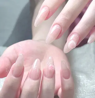 ネイル 長いだし/スカルプ/ パラシェルN.oneのネイルデザイン