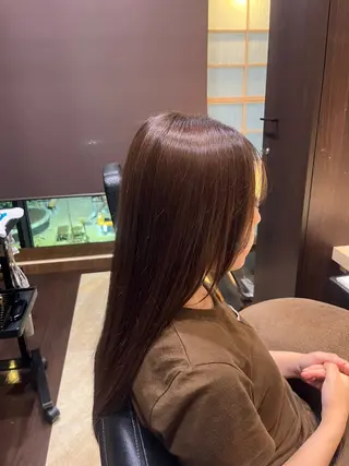 ロング カラー モデル募集中🌼 岩下陽万里のヘアスタイル