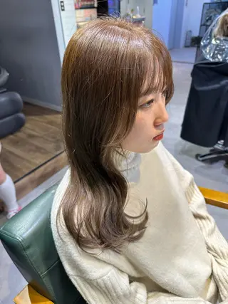 ロング カラー 七井 香奈 (なないかな)のヘアスタイル