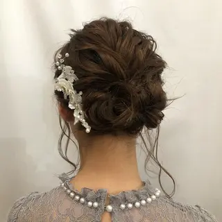 ロング カラー パーマ ヘアアレンジ 暖色ボブ 🍊rikakoのヘアスタイル