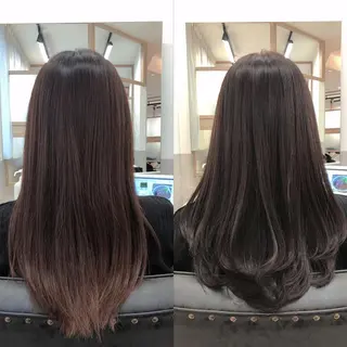 セミロング カラー 西野 美空🍊のヘアスタイル