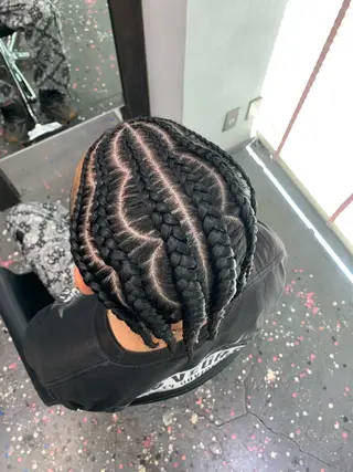 ヘアアレンジ メンズ MEI/ブレイズ/ コーンロウ/茅ヶ崎のヘアスタイル