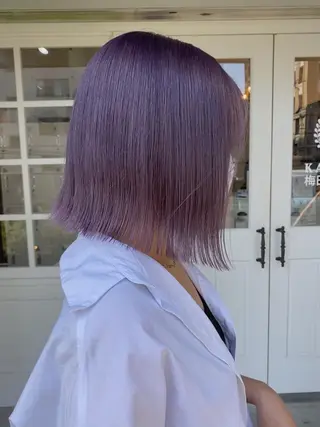 ショート カラー ヘアアレンジ 🧡梅田ハイトーン カラー🧡runaのヘアスタイル