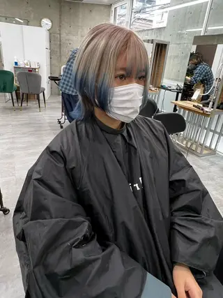 ショート カラー 艶髪✨ブリーチ職人 井手正康のヘアスタイル