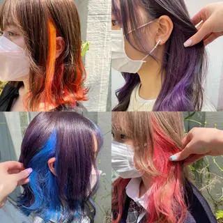 セミロング カラー メンズパーマ/ エクステ🌞セナのヘアスタイル
