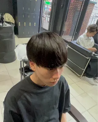 ショート ヘアアレンジ 【フェザーパーマ】 【縮毛矯正】鶴田文のヘアスタイル